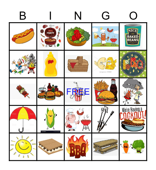 BBQ Bonanza Bingo Card