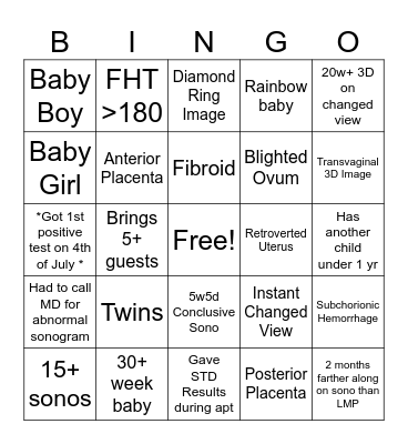 JUNE SONOGO Bingo Card