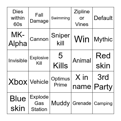 AAAAAAAAAAAA Bingo Card