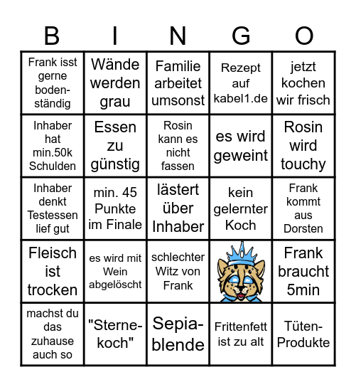 Rosin Bingo hoppii Edition Bingo Card