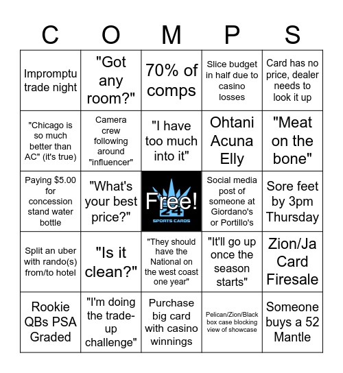 2023 NSCC BINGO Card