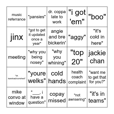 Bingo Card