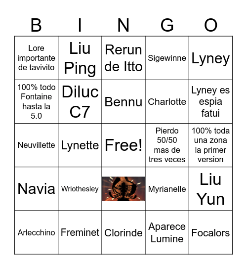 4.X BINGO Card