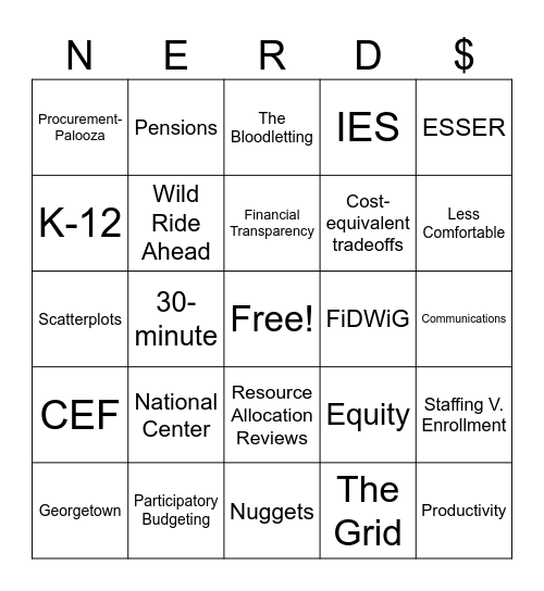 ELab Bingo Card