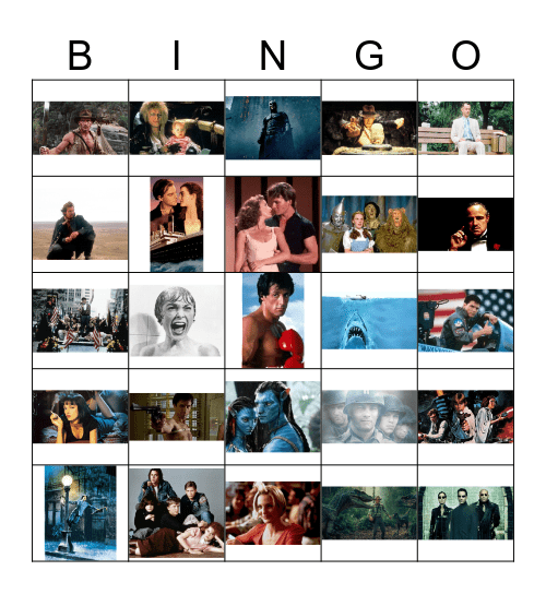 Movies Bingo Card