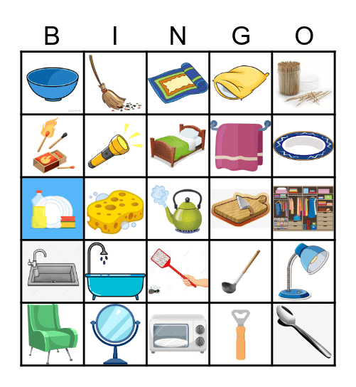Things in house 🏡 Bingo Card
