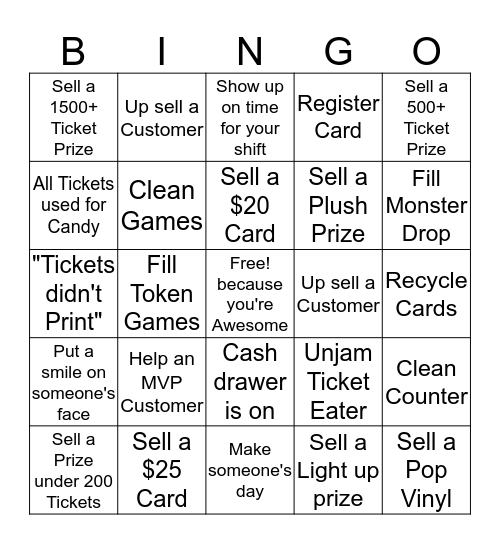 Cyber Quest Casino  Bingo Card