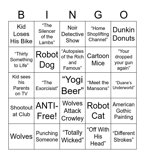 Stay Tuned - Round 2 Bingo Card