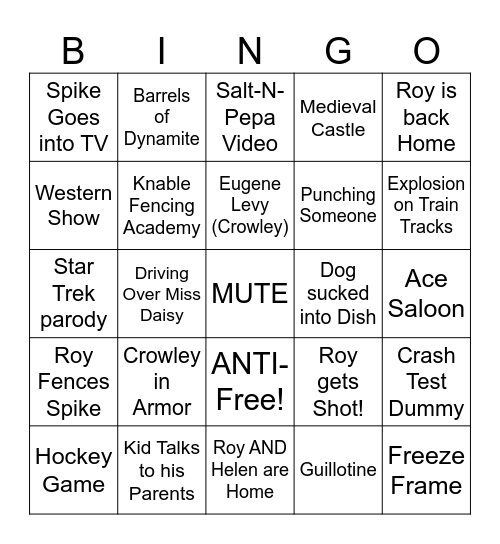 Stay Tuned - Round 3 Bingo Card