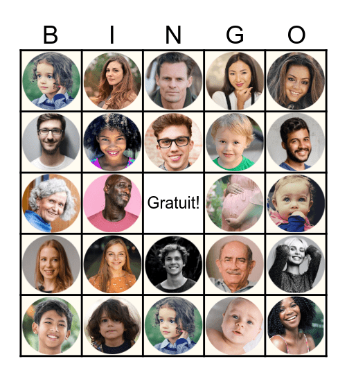 La famille Bingo Card