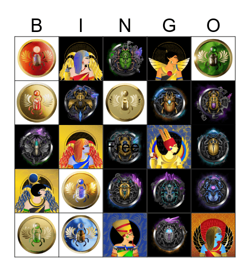 CRYPTO PHARAOHS BINGO!!! Bingo Card