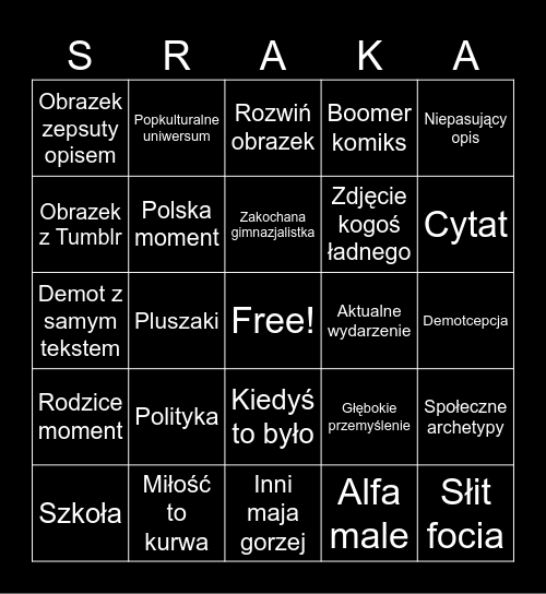 Demoty Bingo Card