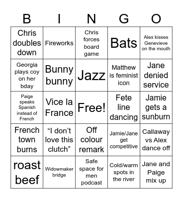 Larry 23 Bingo Card