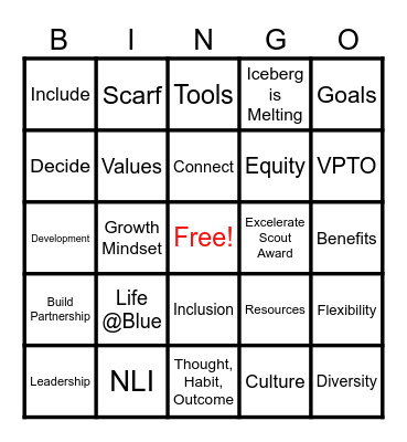 Morning - Bingo Game 5 (Prize: Virtual Lunch) Sponsored by Monica Engel Bingo Card