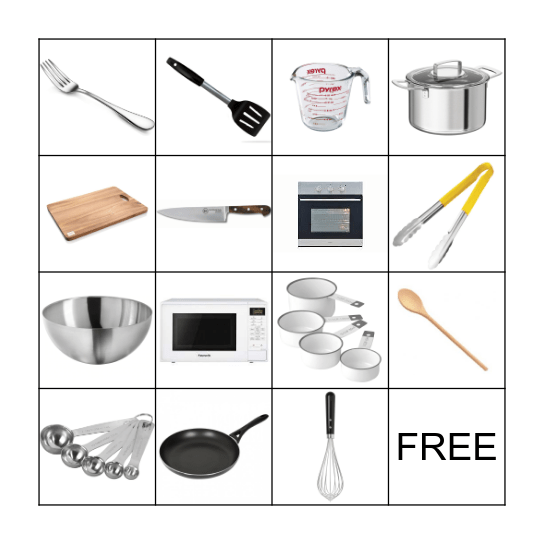 KITCHEN BINGO Card