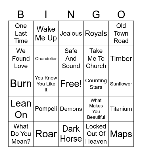 AF 2010s-PRESENT Bingo Card