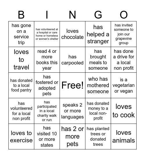 Icebreaker Bingo Find Someone Who Bingo Card