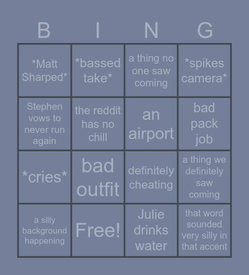 B90 Bingo Card