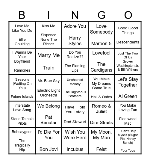 MACK SHACK Bingo Card