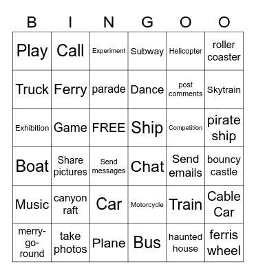 P6 Units 1-4 Bingo Card