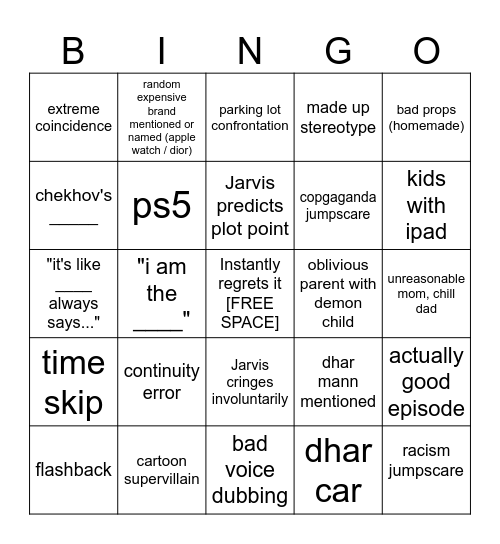 Dhar Mann Bingo v4 Bingo Card