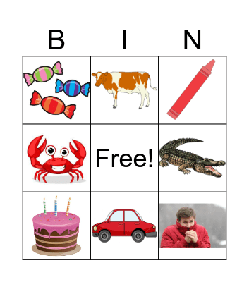 Letter C Bingo! Bingo Card