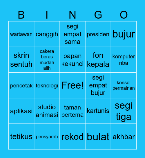 msp bingo yay Bingo Card