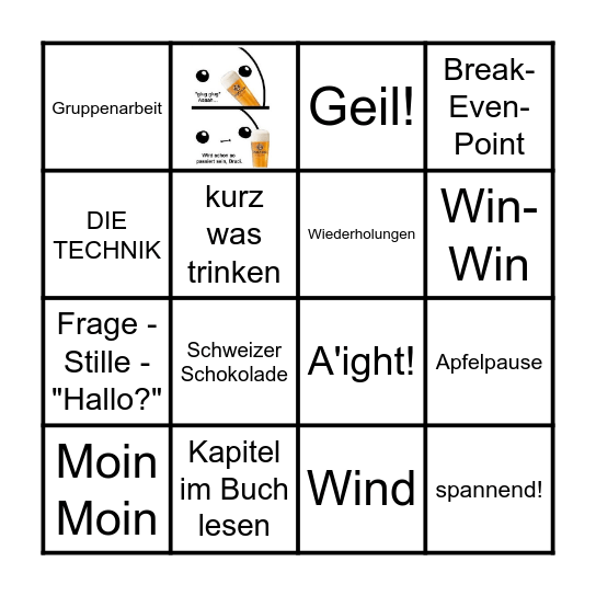 Vertreib Bingo Card