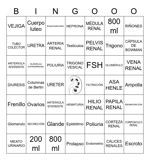 EXCRETOR Bingo Card