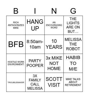 DMS Bingo Card