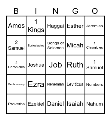 Old Testament_Books of the Bible Bingo Card