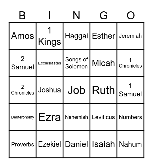 Old Testament_Books of the Bible Bingo Card