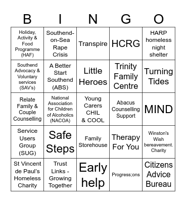 Networking Bingo Card