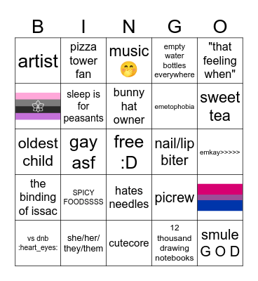are YOU literally me? lets find out!! Bingo Card