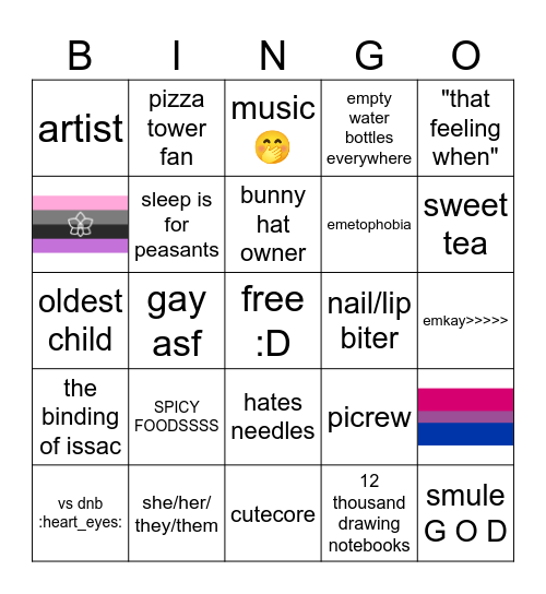 are YOU literally me? lets find out!! Bingo Card