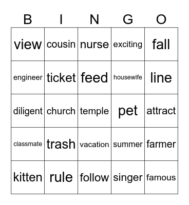 Bingo Card