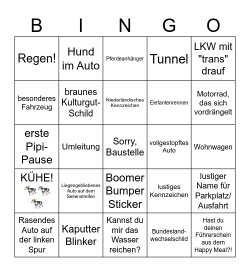 Auto-Bingo Card