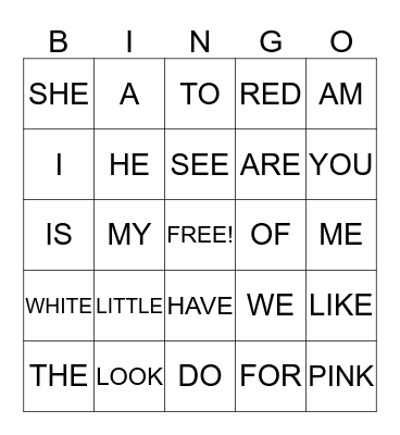 Happy Valentine Bingo Card