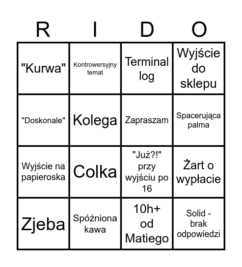 Bingo Card