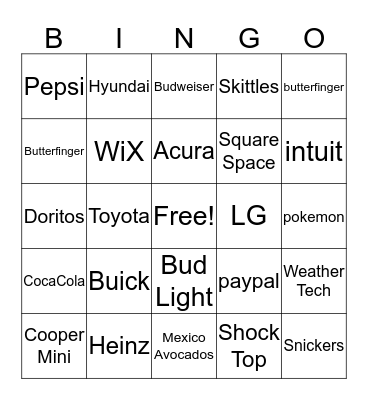 50th Aniversary Super Bowl Bingo: GO PANTHERS! Bingo Card