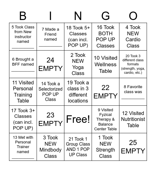 Bingo Card