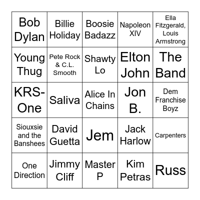 They/Them Bingo Card