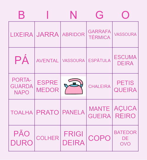 Chá de Cozinha da Marília Bingo Card