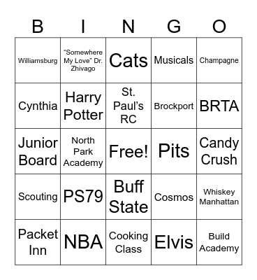 50th Wedding Anniversary! Bingo Card