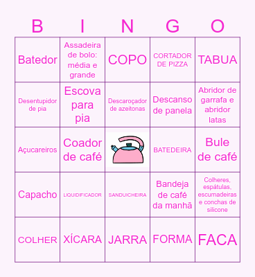 ♥ Chá de Panela da Marília ♥ Bingo Card