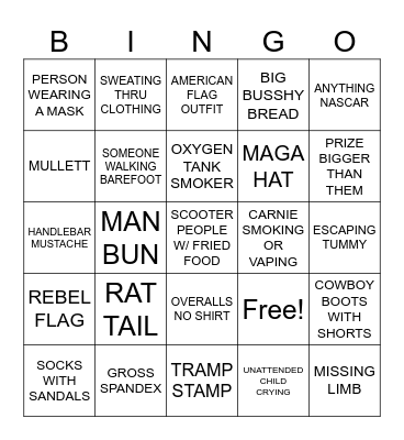 IONIA FREE FAIR BINGO Card