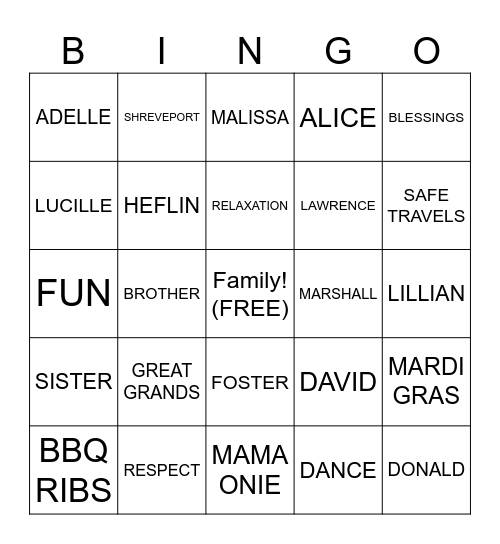 HOWDY BINGO Card