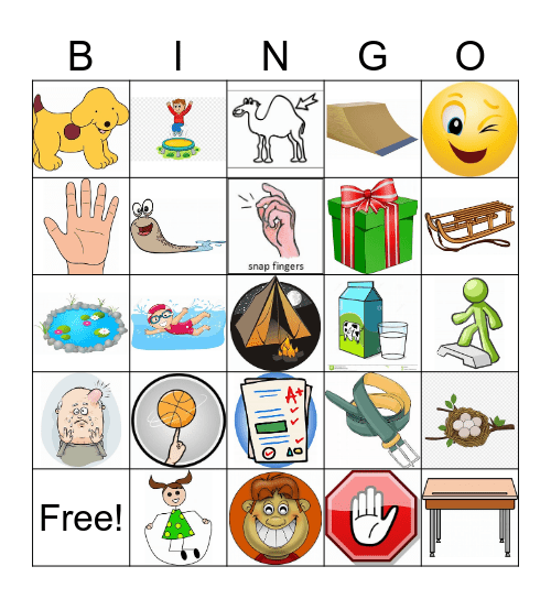 CVCC Images List 1 Bingo Card