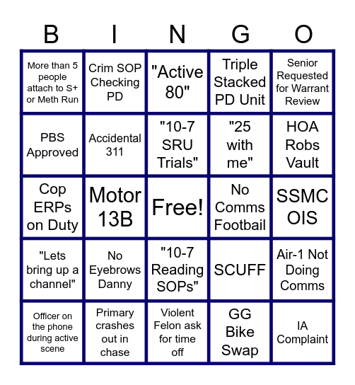 FRANNY BDAY PD BINGO NIGHT Bingo Card