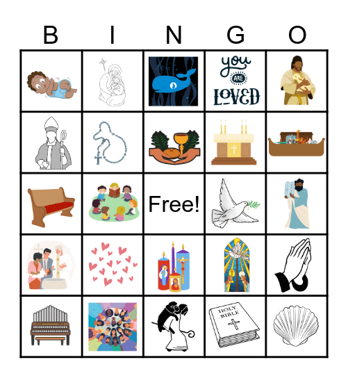 St. James Kid’s Camp Bingo Card